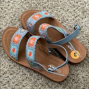 Colorful Crochet Strap Sandals